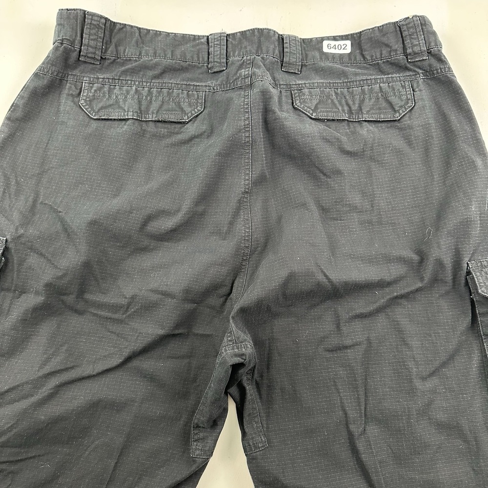 Cabela's Men's Black Ripstop Cargo Pants 44x32 Straight Big & Tall 100% Cotton